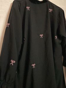Black Dress with Bows