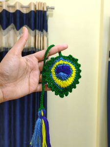Crochet Peacock Ornament