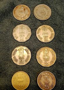 Indian Rare Coins For Collection (8 Pcs)
