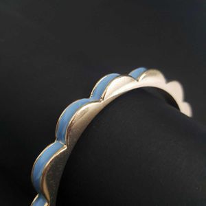 Powder Blue Enamel Bangle