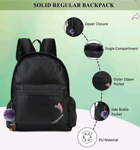 Korean Black Packpack