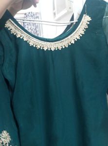 Emerald Green Embroidered Salwar Kameez