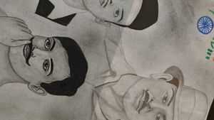 Indian Freedom Fighters Art