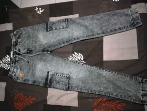 Stylish Gray Cargo Joggers