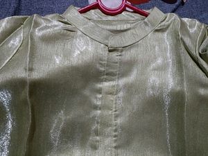 Shimmer Green Kurti
