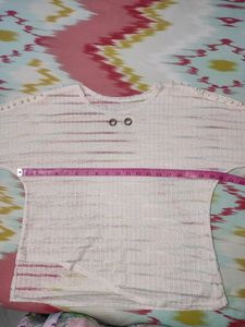 Baby Pink Net Baggy Top