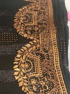 Elegant Black Saree