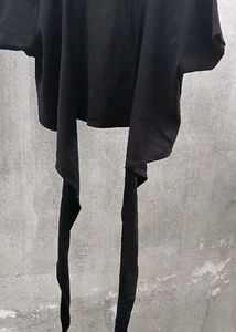 Elegant Black Wrap Top
