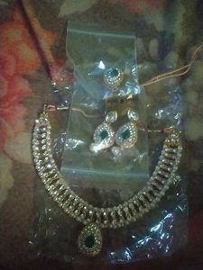 Elegant Pearl &amp; Stone Necklace