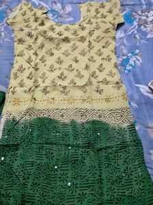 Cotton Silk Dress Stitched Top And Bottom om For