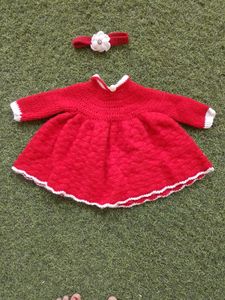 Baby Sweater With Hairband
