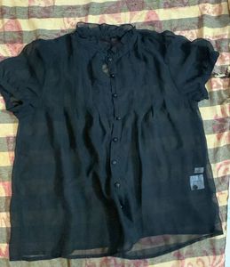 Beautiful Black See Through Top