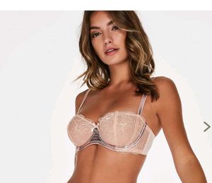 Hunkemoller Pink Peach Lace Bra Bikini Top
