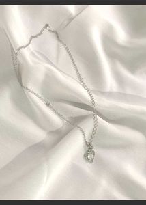 Exquisite Silver Heart Pendant Chain