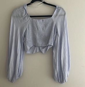 Cute Lavender Crop Top