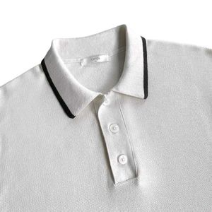 TOPTEN Classic White Knitted Polo T- Shirt