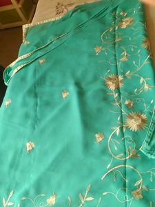 Fully Embroidery Saare With Blouse