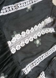 Elegant Black Floral Dress