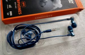 GIONEE Premium Wired Metal HD Earphone (Blue)
