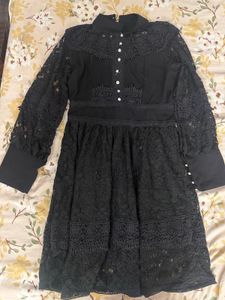 🥀Elegant Gothic Black Lace Dress. 🥀