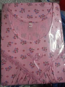 🌼 Soft Hosiery Cotton Nighty – Comfort Meets Eleg