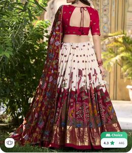 Printed Kalamkari Ready To Wear Lehanga