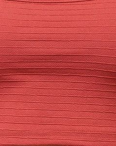 Full Sleeves Textured Crop Top with Slit Skirt