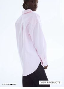 H&amp;M Striped Pink Shirt