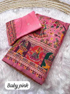 Pure Pashmina Rajwadi Saree