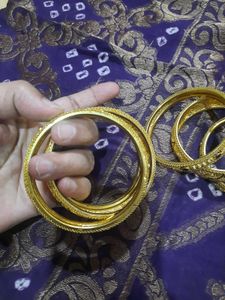 Gold Plated Bangle Set