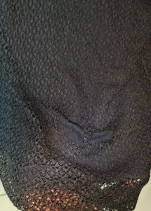 Black Colour Net Top