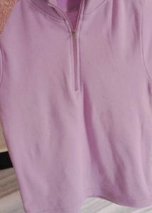 Lavender Quarter Zip T-Shirt