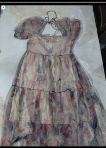 H&amp;M Floral Tiered Dress