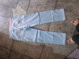 Light Blue Straight Fit Jeans