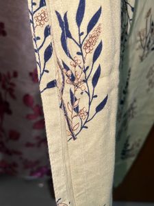 Floral Print Button-Down Kurta