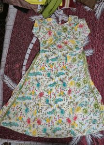 festive And Wedding Floral Ararkali Kurta set