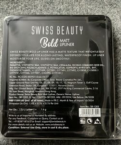 Swiss Beauty Bold Matt Lip Liner Set