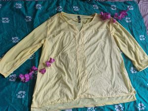 Yellow Long Sleeve Top