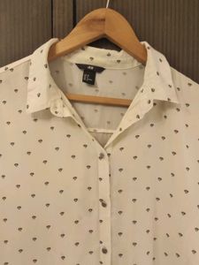 H&amp;M Patterned Button-Down Shirt