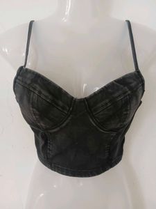 DENIM CORSET TOP