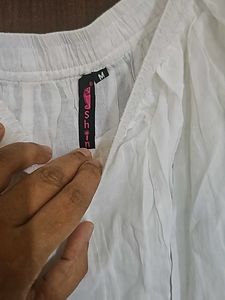 Ethnic White Skirt With Bandhani Border