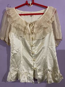 Cute Blouse With Button