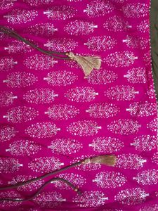 Elegant Pink &amp; Gold Kurta Set