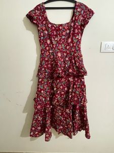 Floral Ruffle Mini Dress