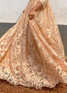 Heavy work bridal gown