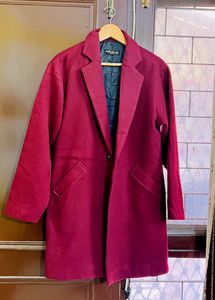 Beautiful Maroon Overcoat