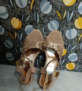 Sparkly Gold Flats