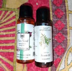 Natural Neem+onion+curry Leaf Oil