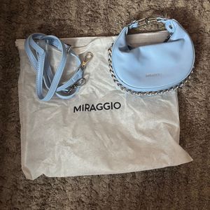 Miraggio micro Blue Chain Detail slingBag