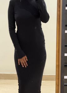 Black Bodycon Midi Dress